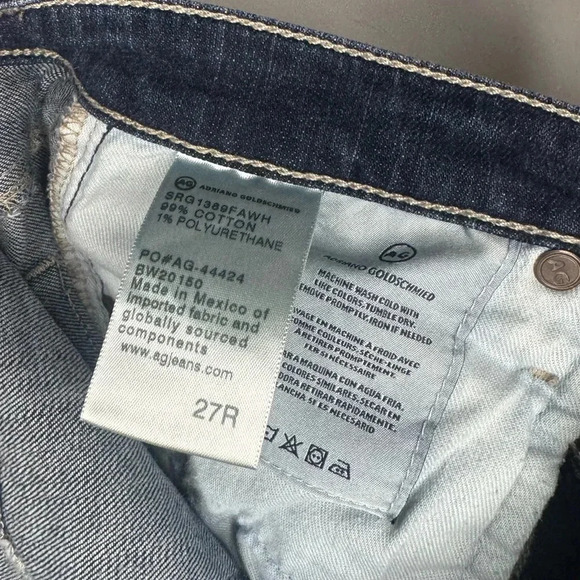 AG Adriano Goldschmied women Jeans The Legging Ankle Size 27 - Picture 7 of 11